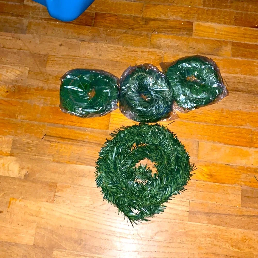 NIP 4pk Pine decorative Garland wire in it to shape or bend or wrap,up to yo…